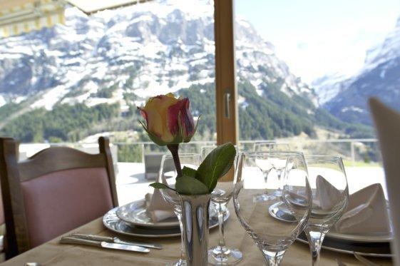 Hotel Gletschertal Grindelwald Restoran foto